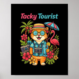 Póster Vestido de Turista Cutre de Vacaciones Disfraz Loc