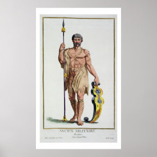 Póster Vestido de un guerrero bretón de "Receuil des Esta