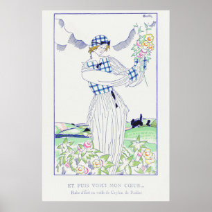 Póster Vestido de verano en Ceilán por Charles Martin (19