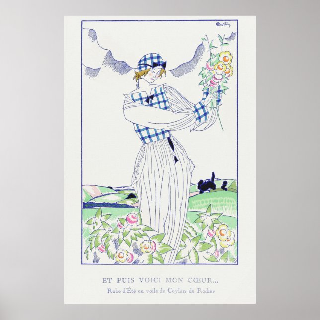 Póster Vestido de verano en Ceilán por Charles Martin (19 (Frente)