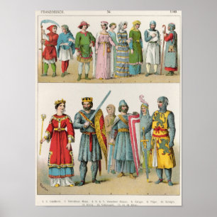 Póster Vestido del francés