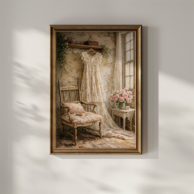 Póster Vestido Floral Shabby Chic (Subido por el creador)