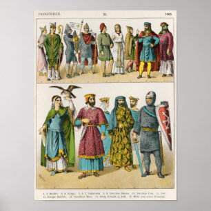 Póster Vestido francés