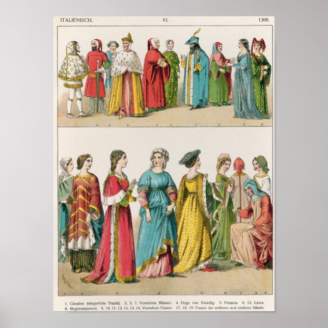 Póster Vestido italiano (Frente)