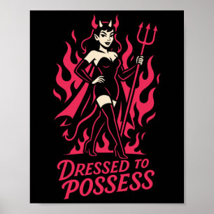 Póster Vestido Para Poseer Divertido Y Diablo Costume Hal