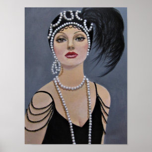 Póster Vestido por la noche, Poster