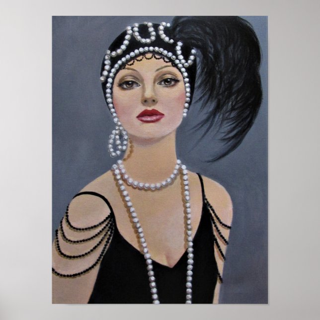 Póster Vestido por la noche, Poster (Frente)