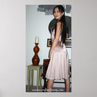 Póster Vestido rosa