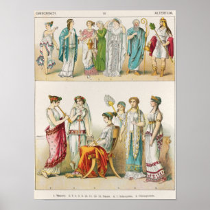 Póster Vestido teatral griego