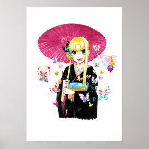 Póster Vestido Yuka-chan por Akiko Higashimura