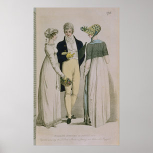 Póster Vestidos de noche para el ilustracion