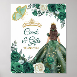 Póster Vestidos verde esmeralda Tarjetas y Regalos de Qui