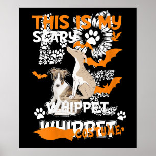 Póster Vestimenta con marioneta Halloween Perro perezoso 