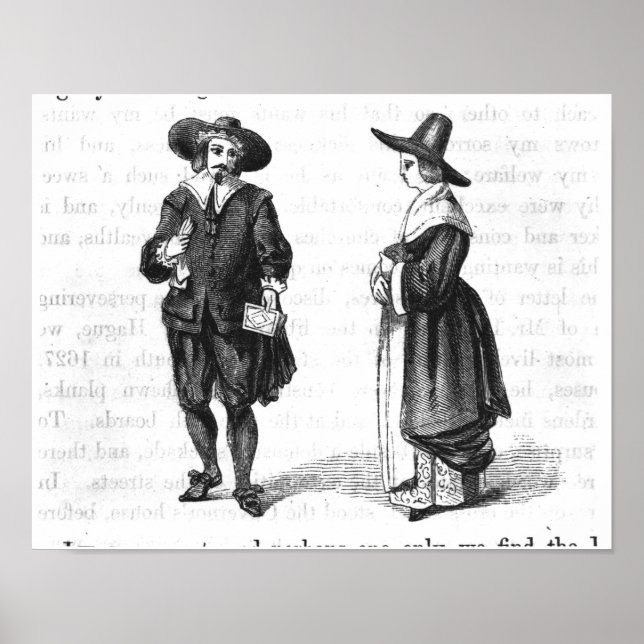 Póster Vestimenta de los peregrinos (Frente)