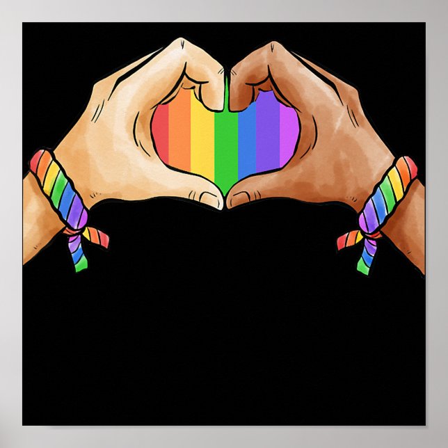 Póster vestimenta de orgullo gay bandera arco iris lgbt d (Frente)