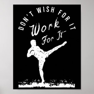 Póster Vestimenta Divertida de Kickboxing para un Kickbox