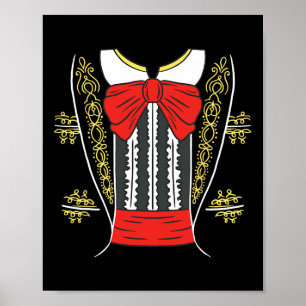 Póster Vestimenta mexicana de Mariachi Charro por Cinco D