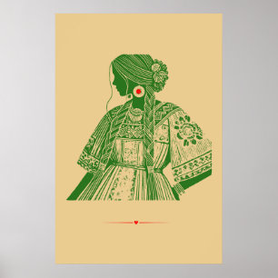 Póster Vestimenta tradicional mexicana