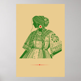 Póster Vestimenta tradicional mexicana