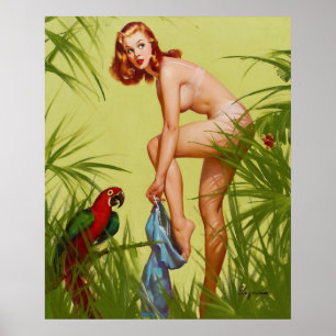 Póster Vestimenta tropical