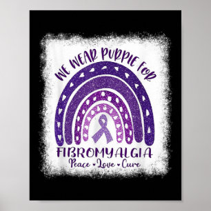 Póster Vestir En Mayo Púrpura Fibromialgia Sensibilizació