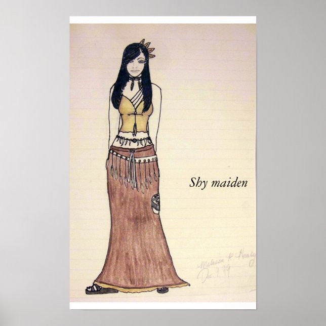 Póster Vestir la parte, Shy maiden (Frente)