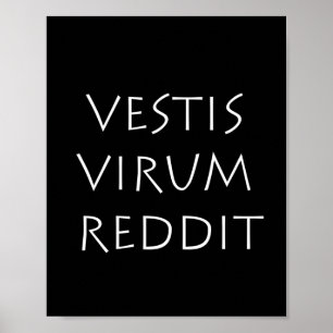Póster Vestis virum reddit
