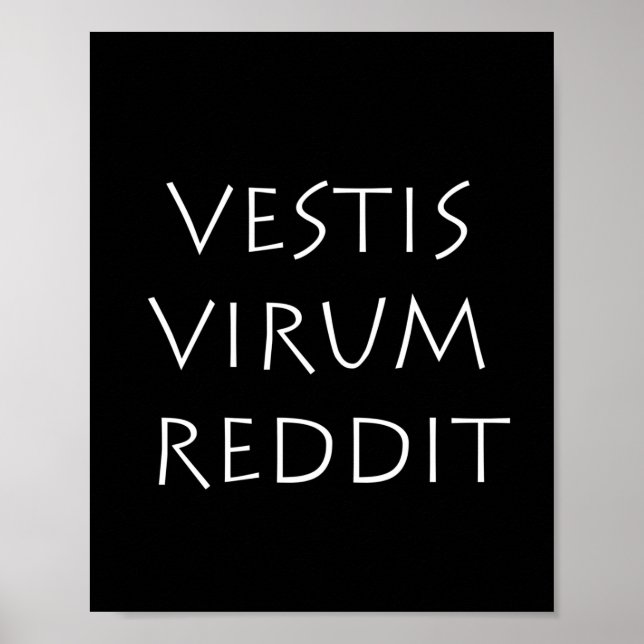 Póster Vestis virum reddit (Frente)