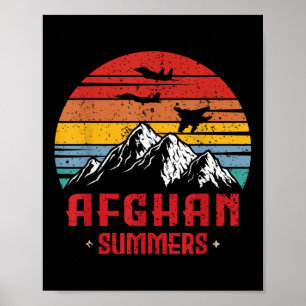 Póster Vet afgano de Afganistán con veteranos camisetas