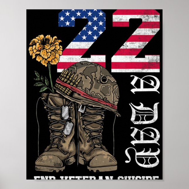 Póster Veterano 22 Al Día Se Lleva La Vida (Frente)