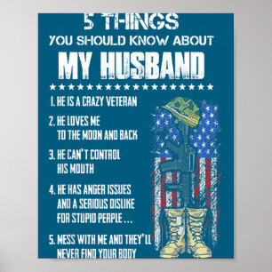 Póster Veterano 5 cosas que debes saber sobre mi esposo