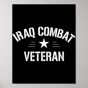 Póster Veterano de combate de Irak -