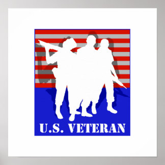 Póster Veterano de Estados Unidos