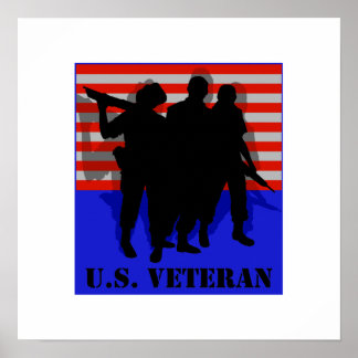 Póster Veterano de Estados Unidos