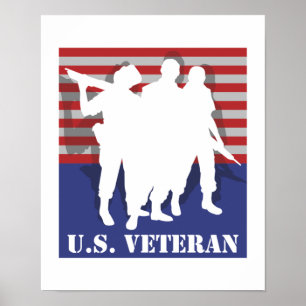 Póster Veterano de Estados Unidos