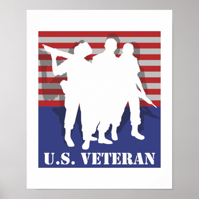 Póster Veterano de Estados Unidos (Frente)