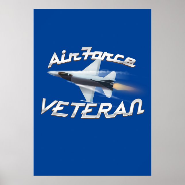 Póster Veterano de la Fuerza Aérea (Frente)