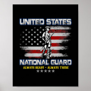 Póster Veterano de la Guardia Nacional siempre listo Band