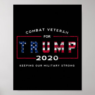 Póster Veterano De Trump 2020&# - Mantén Nuestro Control