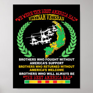 Póster Veterano de Vietnam Éramos los helicópteros con ma