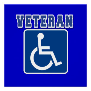 Póster Veterano discapacitado