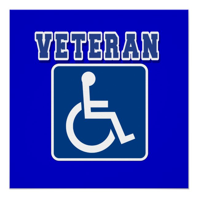 Póster Veterano discapacitado (Anverso)