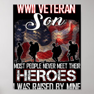 Póster Veterano Hijo de Wwii La Mayoría De La Gente Nunca
