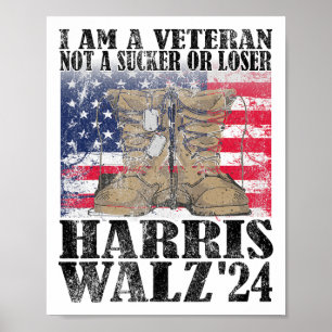 Póster Veterano Por Harris Wheimer Para Presidente 24 Vot