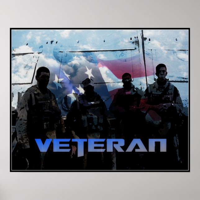 Póster Veterano Poster de Estados Unidos (Frente)