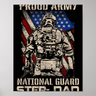 Póster Veteranos Camisas de la guardia nacional del ejérc
