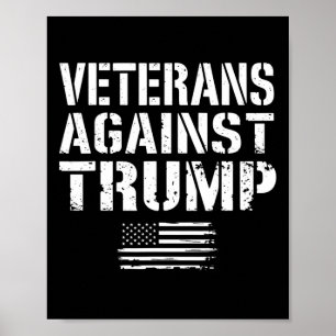 Póster Veteranos Contra El Racismo De Trump