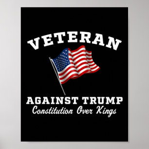 Póster Veteranos contra la Constitución de Trump por los