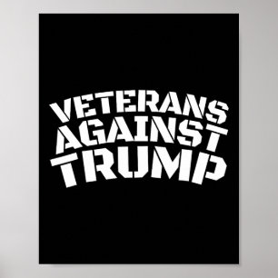 Póster Veteranos contra los veteranos anti-trump
