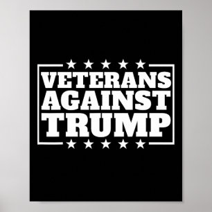 Póster Veteranos contra los veteranos anti-trump